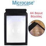 Microcase A4 Ölçekli 3X Büyütme Dikdörtgen Kart Büyüteç - Model No BY11