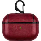 Microcase Airpods Pro Kulaklık ve Şarj Ünitesi Deri Kılıf - Bordo