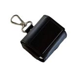 Microcase Airpods Pro Kulaklık ve Şarj Ünitesi için Lüks Leather Case Deri Kılıf - Siyah