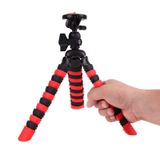 Microcase Akrobat Silikon Ayaklı Telefon Dslr Kamera Ahtapot Tripod 3 Ayak - Kırmızı