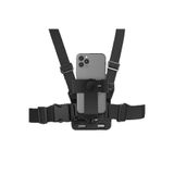 Microcase Aksiyon Kamera ve Telefon Uyumlu Göğüs Askısı - 120° Ayarlanabilir Vlog Çekim Göğüs Aparatı-AL5811