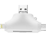 Microcase Al2743 Beyaz Type-c Lightning Micro Usb Telefonlar İçin Flash Disk Adaptör