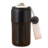 Microcase AL5024 Siyah 304 Paslanmaz Çelik 450 ml Bilek Askılı Derece Göstergeli Termos