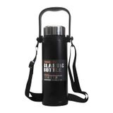 Microcase AL5025 Lacivert Paslanmaz Çelik 800 ml Omuz Askılı El Tutacaklı Süzgeçli Termos