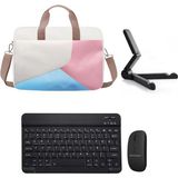 Microcase Apple iPad A16 11. Jenerasyon (2025) Tablet Için Tablet Çanta + Bluetooth Klavye + Mouse + Tablet Standı Siyah- AL4233