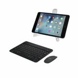 Microcase Apple iPad Air 13 2026 ile uyumlu Bluetooth Klavye (TR Sticker) + Bluetooth Mouse + Tablet Standı - AL2765