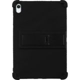 Microcase Apple iPad Mini 2024 8.3 Inch Tablet Için Standlı Silikon Kılıf - AL3309 - Koyu Siyah