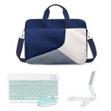 Microcase Apple iPad Pro 11 2025 için Macbook Çantası + Türkçe Bluetooth Klavye + Mouse + Tablet Standı Yeşil AL5162