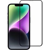 Microcase Apple iPhone 14 Plus Tam Kaplayan Çerçeveli Tempered Ekran Koruyucu - Siyah