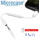 Microcase Apple iPhone Lightning Kulaklık Çeviri Ses Kontrol Özellikli Kablo Model No : MH020 Beyaz