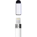 Microcase Apple Pencil Için 2in1 Şarj Kapağı ve Dokunmatik Kalem AL2539 - Siyah Uçlu