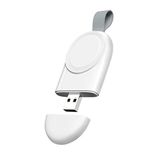 Microcase Apple Watch 7 41 mm için Anahtarlık Tipi Manyetik USB Şarj - Beyaz AL2364
