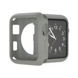 Microcase Apple Watch 7 41 Mm Önü Açık Mat Silikon Kılıf - Gri