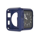 Microcase Apple Watch 7 41 mm Önü Açık Mat Silikon Kılıf Lacivert