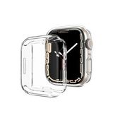 Microcase Apple Watch 7 41 Mm Önü Kapalı Tasarım Silikon Kılıf - Şeffaf