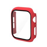 Microcase Apple Watch 7 41Mm Camlı Rubber Kılıf - Mat Kırmızı