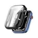 Microcase Apple Watch 7 45 mm Önü Kapalı Silikon Kılıf - Siyah