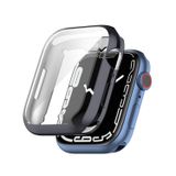 Microcase Apple Watch 7 45 mm Önü Kapalı Tasarım Silikon Kılıf - Antrasit Gri
