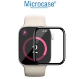 Microcase Apple Watch 7 45mm Tam Kaplayan Kavisli Ekran Koruyucu 3d Pet Film - Siyah