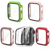 Microcase Apple Watch 8 45mm Ekran Korumalı Sert Slim Rubber Kılıf -AL3173 (Rose Gold)