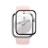 Microcase Apple Watch 8 Serisi 41mm Tam Kaplayan Kavisli Ekran Koruyucu 3D Pet Film - Siyah