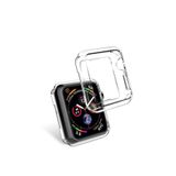 Microcase Apple Watch Seri 5 40 mm Önü Açık Tasarım Silikon Kılıf - Şeffaf