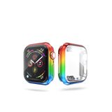 Microcase Apple Watch Seri 6 44 mm Rainbow Serisi Silikon Kılıf