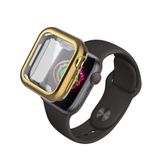 Microcase Apple Watch Serie 4-5 40 mm Shine Serisi Önü Kapalı Silikon Kılıf - Gold MC1404