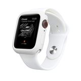 Microcase Apple Watch Serie 4-5 44 mm Candy Color Serisi Silikon Kılıf - Beyaz MC1403