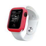 Microcase Apple Watch Serie 4-5 44 mm Candy Color Serisi Silikon Kılıf - Kırmızı MC1403