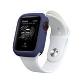 Microcase Apple Watch Serie 4-5 44 mm Candy Color Serisi Silikon Kılıf - Lacivert MC1403