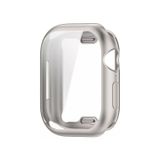 Microcase Apple Watch Series 10 46mm için Önü Kapalı Silikon Kılıf - AL3173 (GÜMÜŞ)