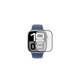 Microcase Apple Watch Series 10 46mm Tam Kaplayan Kavisli Ekran Koruyucu 3D Pet Film - Siyah AL3385