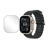 Microcase Apple Watch Ultra 3 için Tam Kaplayan Kavisli Ekran Koruyucu 3D Pet Film - Siyah AL3385