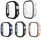 Microcase Apple Watch Ultra 49 mm Ekran Korumalı Sert Rubber Kılıf - AL3173 (Siyah)