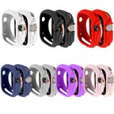 Microcase Apple Watch Ultra 49mm Önü Açık Mat Silikon Kılıf AL3172 (Lila)