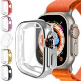 Microcase Apple Watch Ultra 49mm Önü Kapalı Silikon Kılıf AL3173 (Rose Gold)
