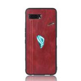Microcase Asus ROG Phone 2 Deri Desenli Kılıf - Kırmızı