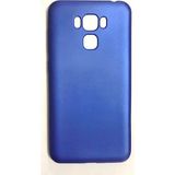 Microcase Asus Zenfone 3 Deluxe ZS570KL Premium Silikon Tempered Cam + Lacivert Kılıf