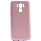 Microcase Asus Zenfone 3 Deluxe ZS570KL Premium Silikon Tempered Cam + Pembe Kılıf