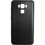 Microcase Asus Zenfone 3 Deluxe ZS570KL Premium Silikon Tempered Cam + Siyah Kılıf