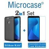 Microcase Asus Zenfone 4 Max Plus M1 ZB570TL Leather TPU Silikon Kılıf
