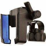 Microcase Bisiklet Gidon Bağlantılı Telefon Tutucu 360° Döner Başlık Kilit Mekanizmalı 3.5-6.8 Inç Uyumlu Kaymaz Silikon Pedli Bisiklet Telefon Tutucu - AL5741 - Siyah - Mavi