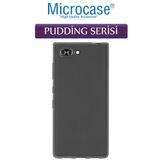 Microcase Blackberry Key2 Lite (le) Pudding Tpu Serisi Silikon Kılıf - Füme