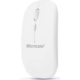 Microcase Bluetooth Kablosuz Mouse 800-1200-1600 DPI Ev - Ofis Kullanımı İçin Beyaz
