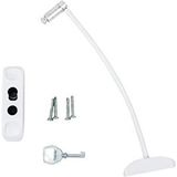 Microcase Çelik Halatlı Anahtarlı Kablolu Pvc Kapı Pencere Emniyet Hırsız Çocuk Güvenlik Kilidi - AL5186 2 Adet - Beyaz