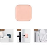 Microcase Darbe Önleyici Yapışkanlı Silikon Kapı Kolu Stoperi Tamponu Kare Tasarım - AL5004 1 Adet - Pembe