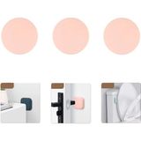 Microcase Darbe Önleyici Yapışkanlı Silikon Kapı Kolu Stoperi Tamponu Yuvarlak Tasarım - AL5003 3 Adet - Pembe