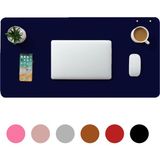 Microcase Deri Mouse Pad Laptop Bilgisayar Geniş Masa Matı 80x40 AL3023 (Lacivert)