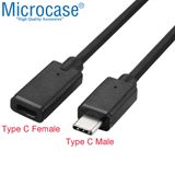 Microcase Dişi Type-C to Erkek Type-C Uzatma Kablosu 100 cm - AL2245